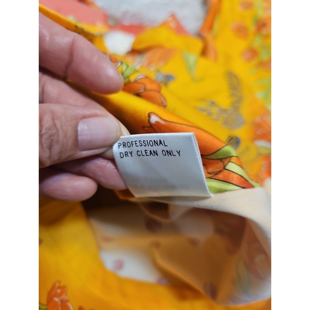 St John Sport Womens Jacket SZ Small Orange Butterfly Floral - Picture 7 of 9